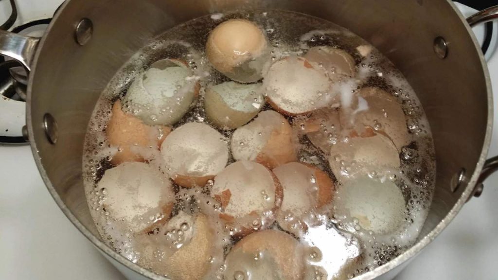 Hervir cáscaras de huevo en una olla: ahorras mucho dinero.